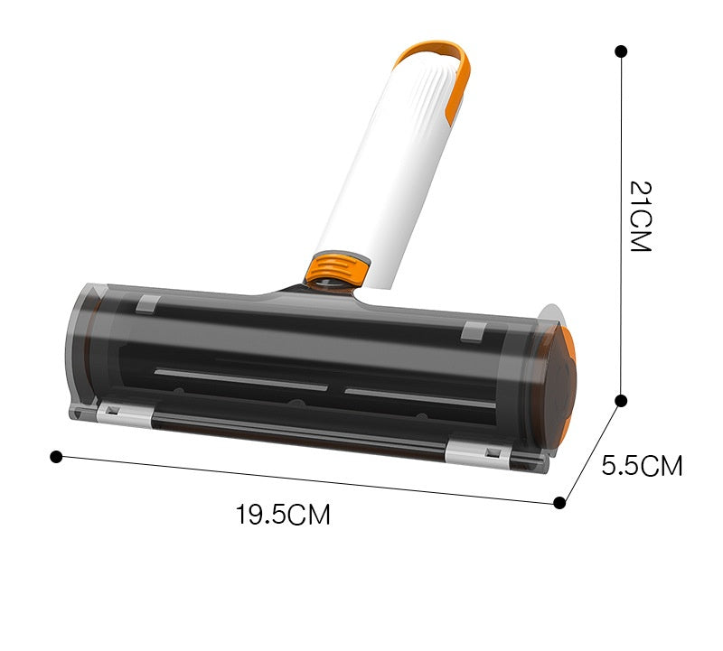 Full-size reusable pet hair roller